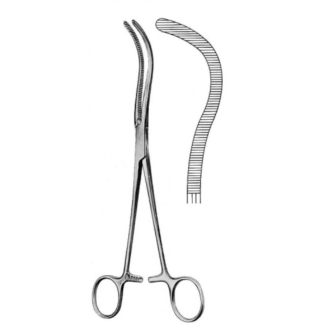 14.0496.23 Guyon Pedikül Klemp Forseps Atravma 23cm