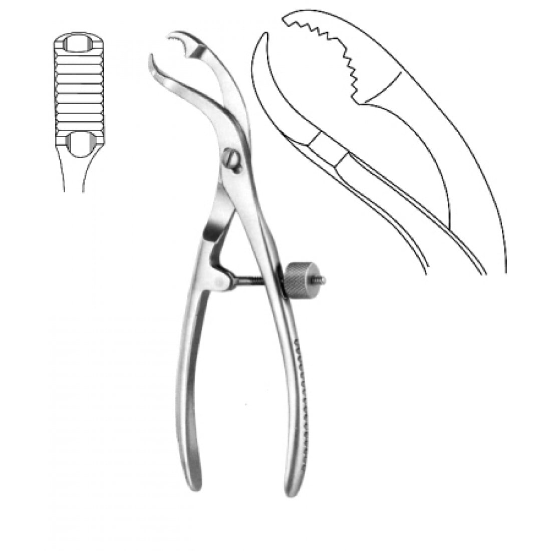 28.1090.28 Kemik Tutma Forsepsi 28cm