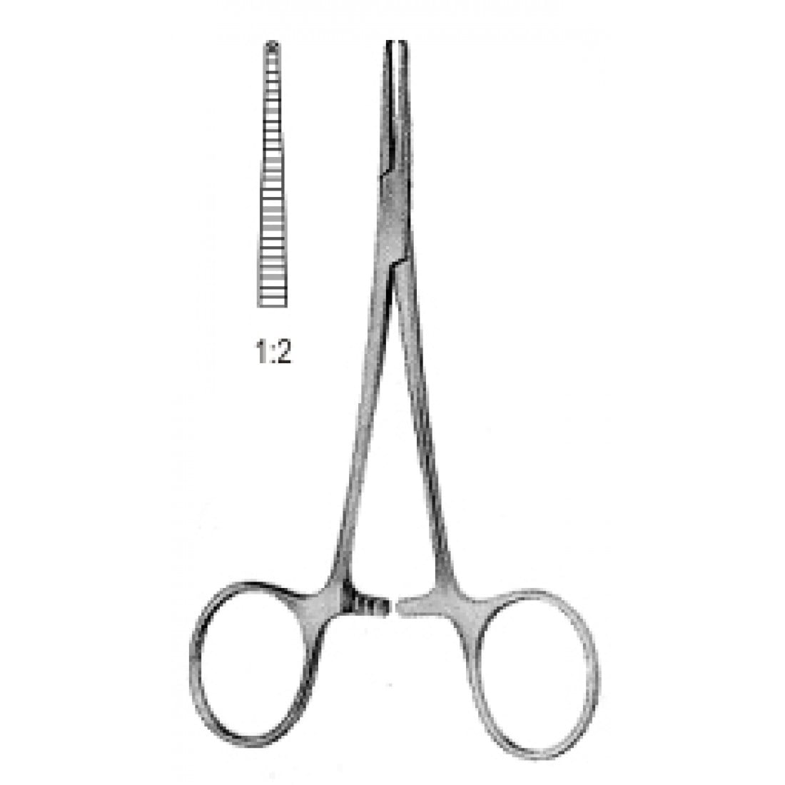 14.0062.14 Halstead Mosquito Forseps Düz 1x2T 14cm