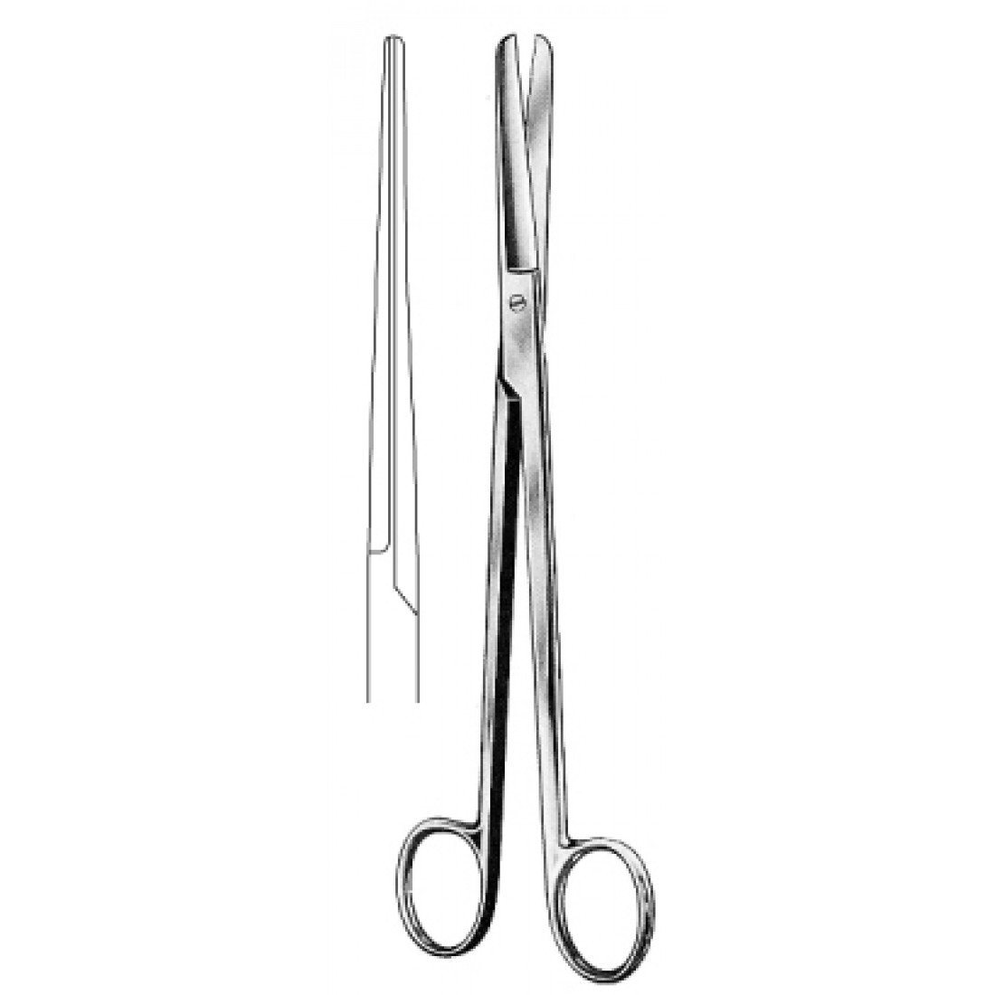 10.0660.23 SIMS Uterin Makas Künt/Künt Düz 23cm