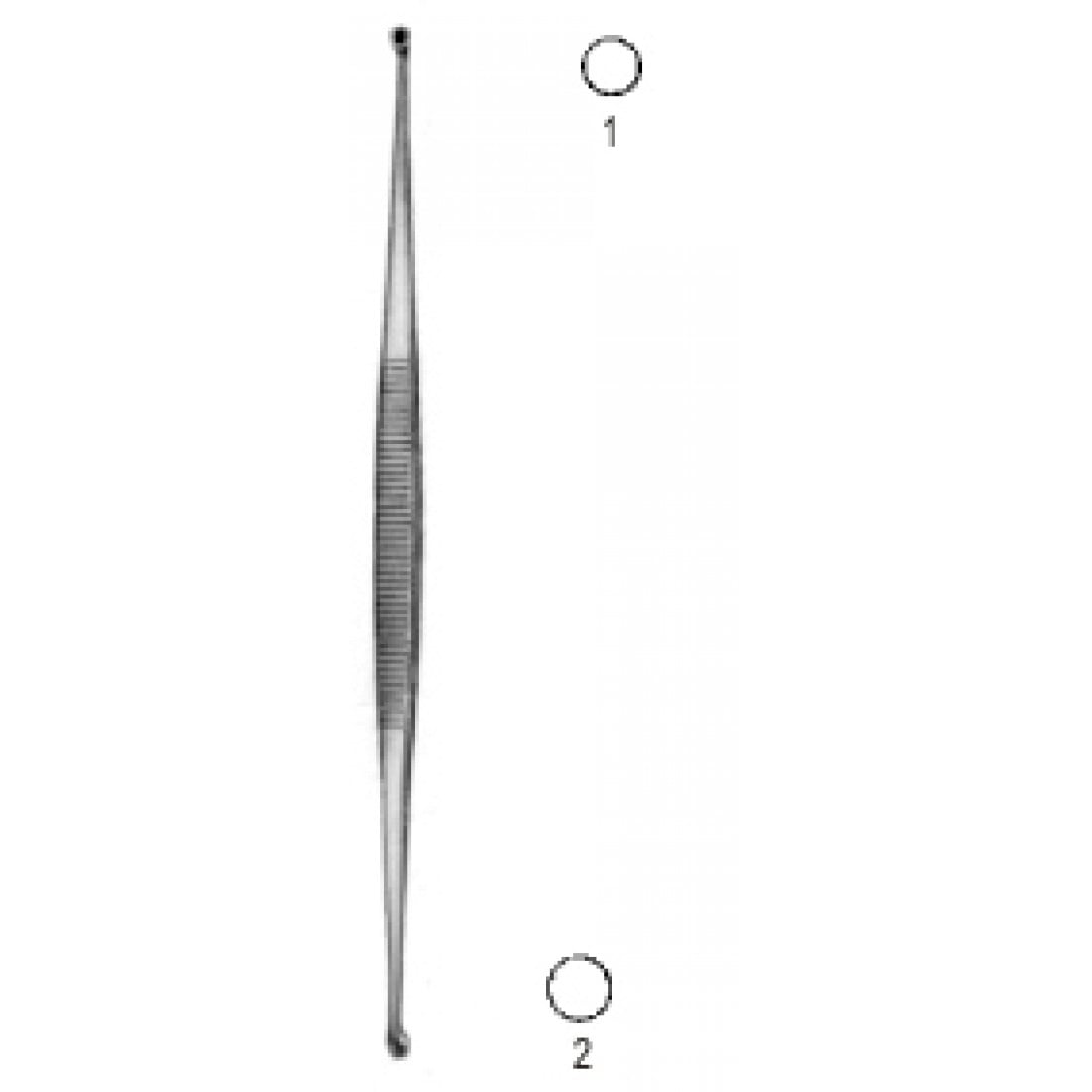 28.0370.03 Martini Çift Taraflı Küret 13.5cm Fig.1/2