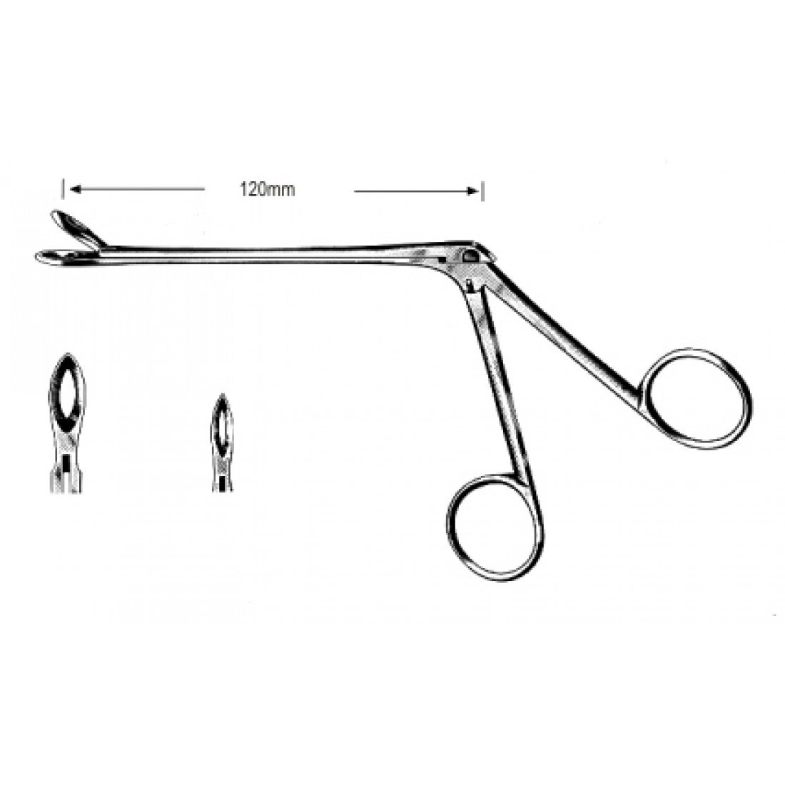46.0242.01 Weil-Blakesley Forseps  Fig.1, 120mm, 19cm