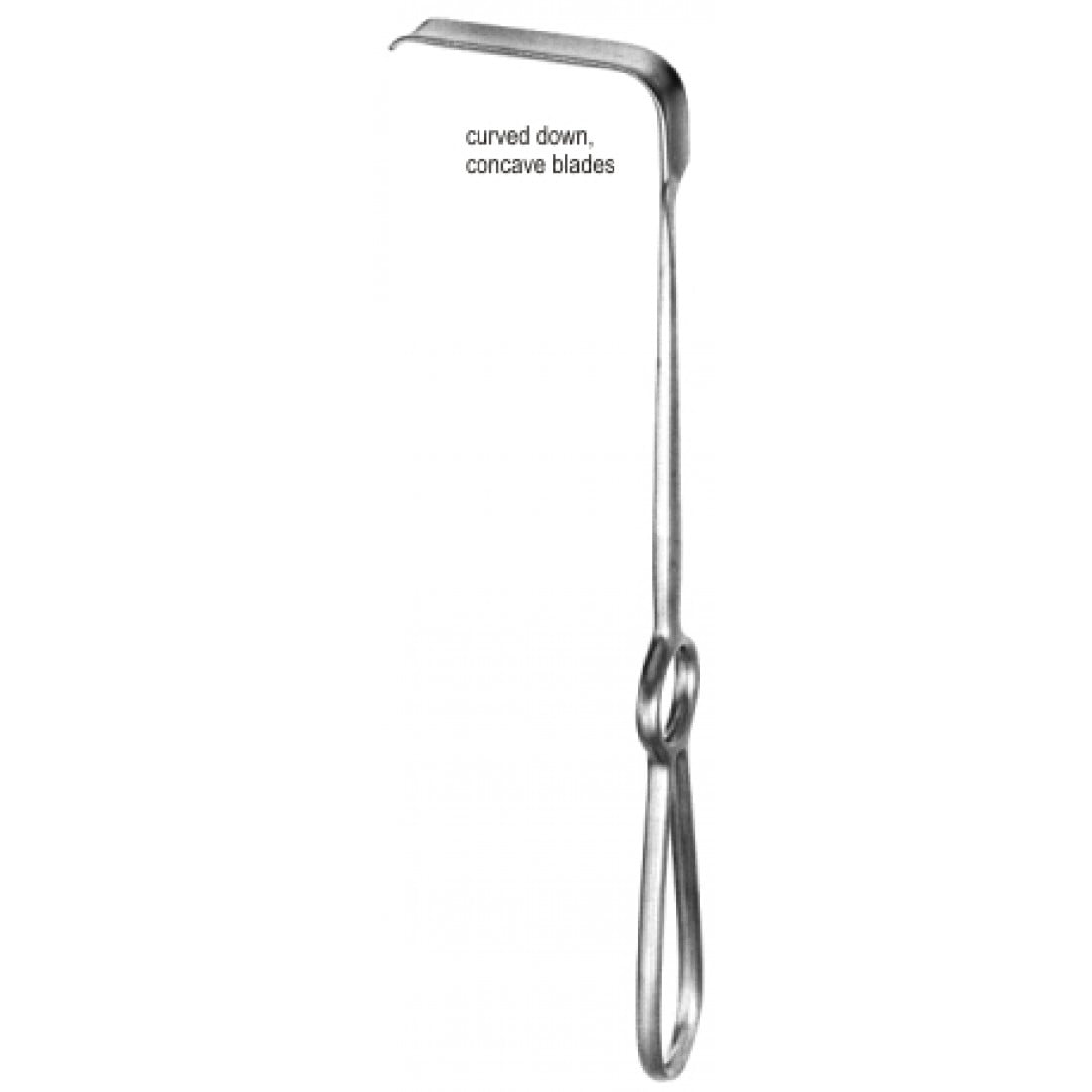 49.0104.70 Obwegeser Yumuşak Doku Ekartörü Aşağı Doğru 14x70mm, 22cm