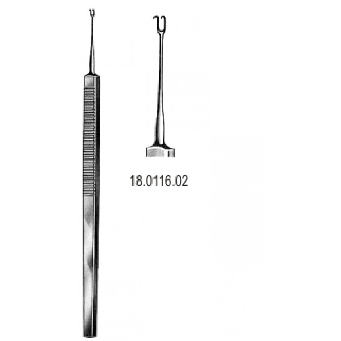 18.0116.02 Guthrie Ekartör Kanca Keskin  16cm