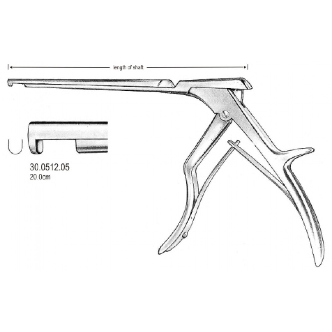 30.0512.05 Colclough Panç Aşağı Kesim 5mm, 20cm
