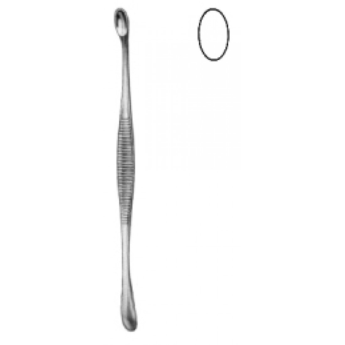 28.0374.14 Volkmann Çift Taraflı Küret Keskin 14cm