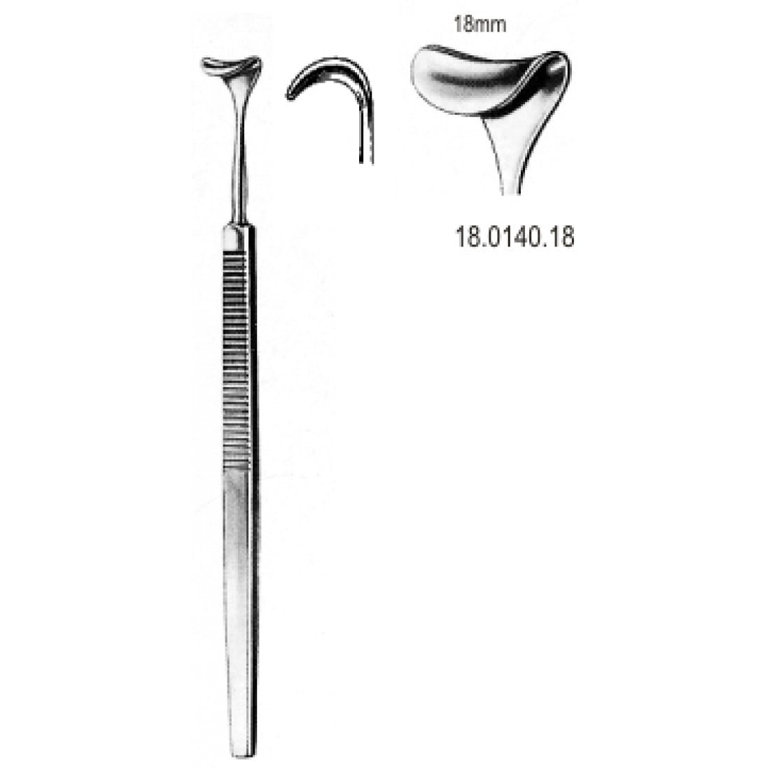 18.0140.18 Desmarres Ekartör Göz Kapağı 18x160mm