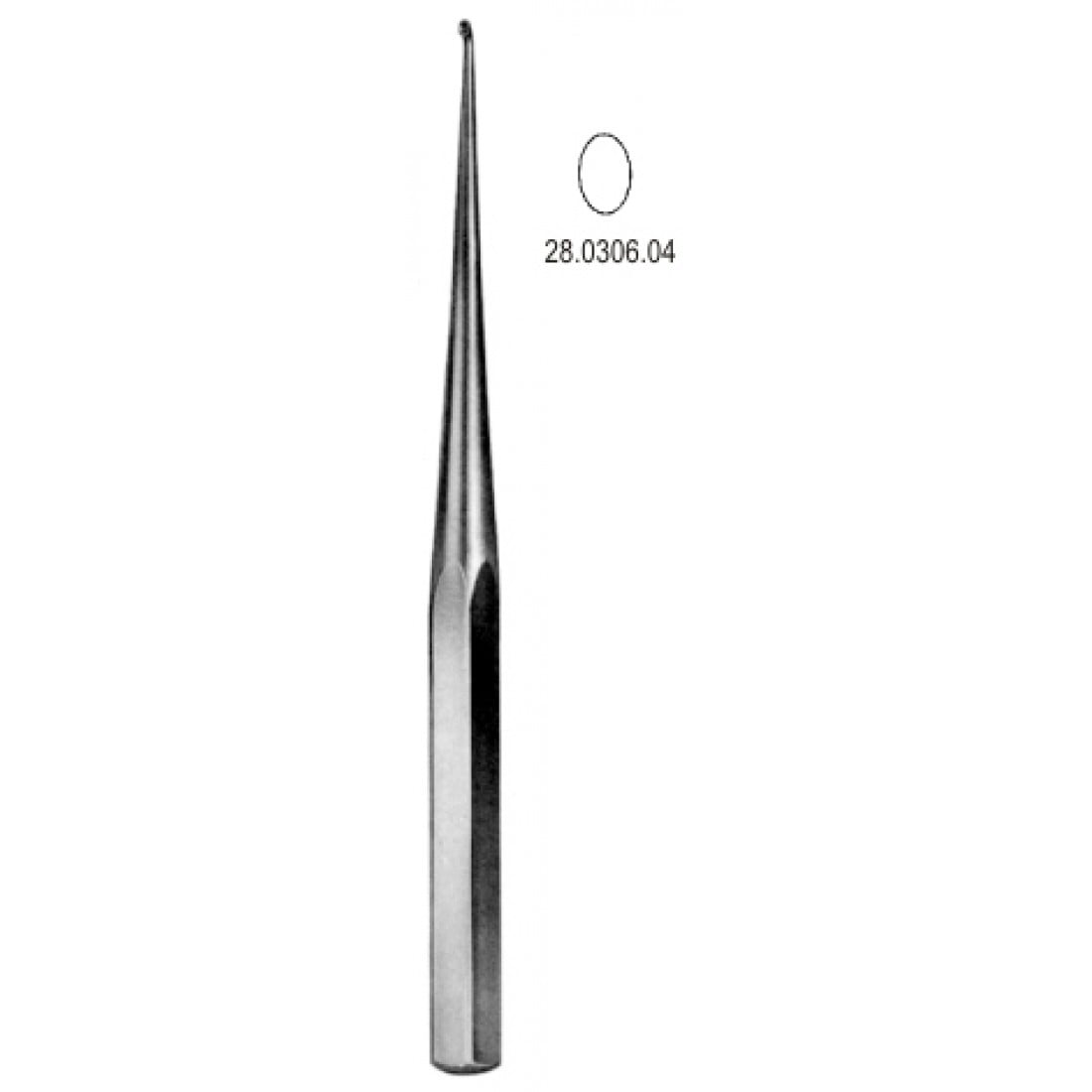 28.0306.04 Bruns Kemik Küreti  23cm, Fig.4