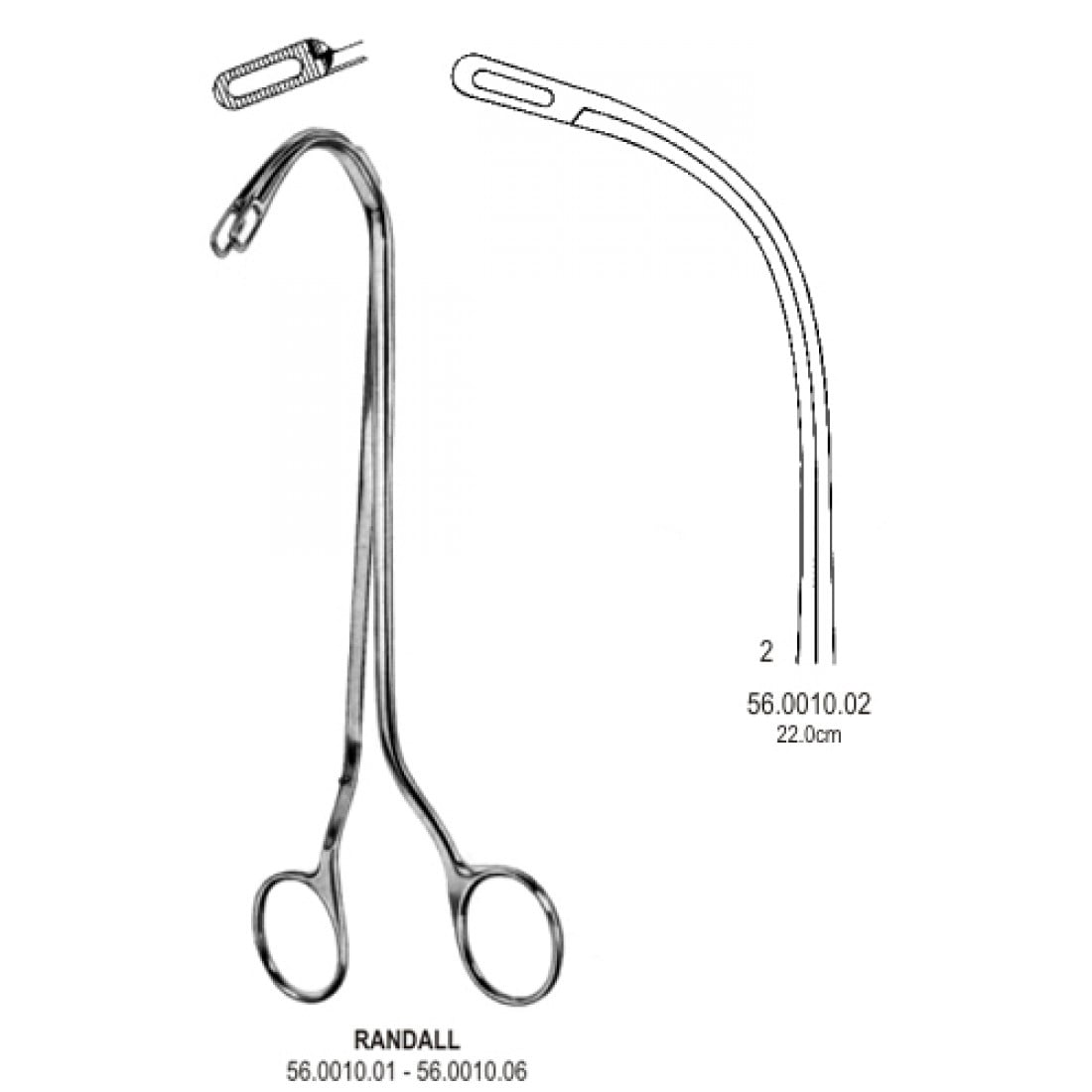 56.0010.02 Randal Böbrek Taşı  Forsepsi 22cm, Fig.2
