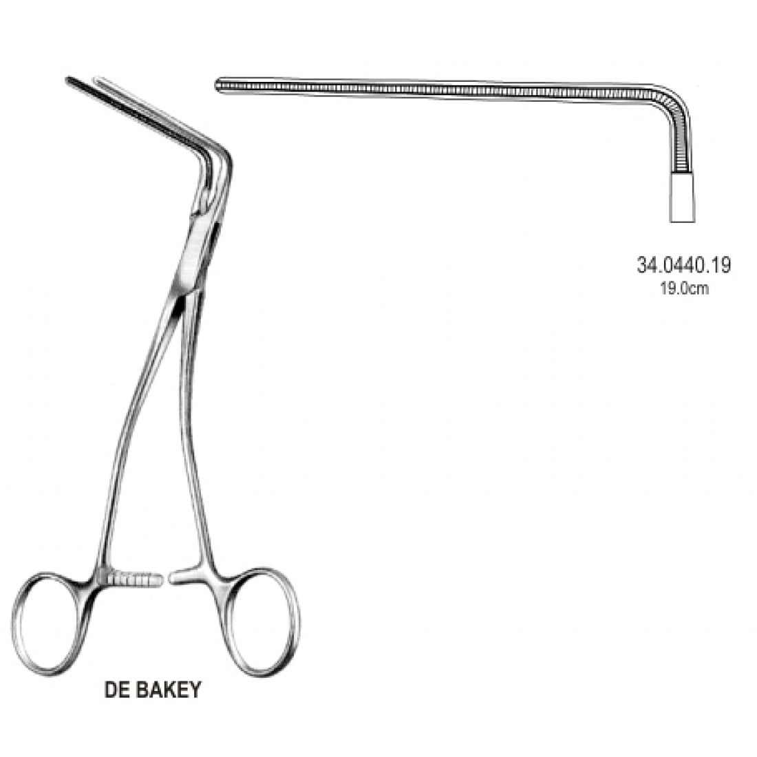 34.0440.23 DeBakey Çok Amaçlı Atravmatik Forseps 23cm