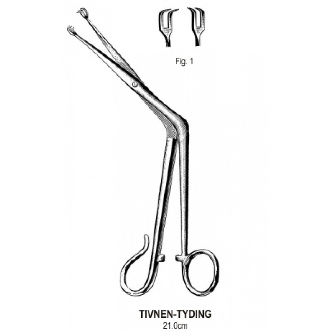 50.0170.21 Tivnen-Tyding Tonsil Kavrama Forsepsi 2x2 Dişli , 21cm
