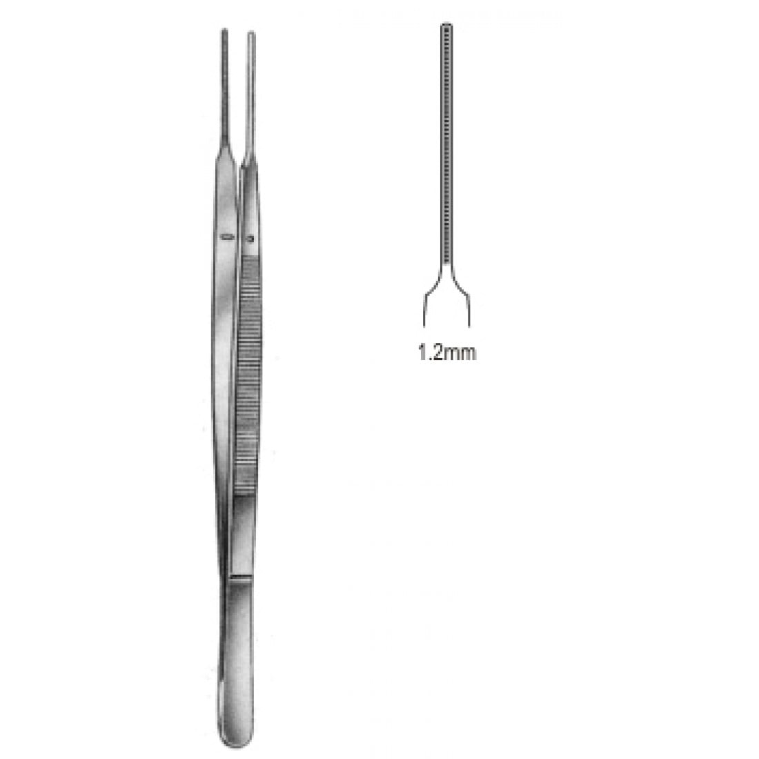 34.0016.18 DeBakey-Gerald Doku Forsepsi Atravmatik 1.2mm 18cm