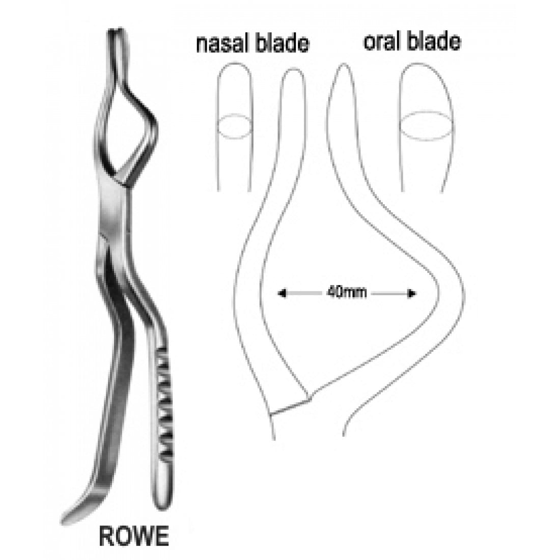 49.1190.24 Rowe Forseps Sol 24cm