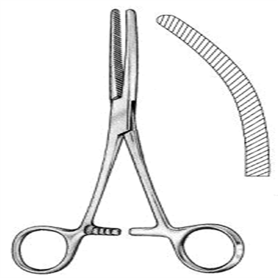 52.0201.16 Doyen Baby Bağırsak Forsepsi Eğri 16cm