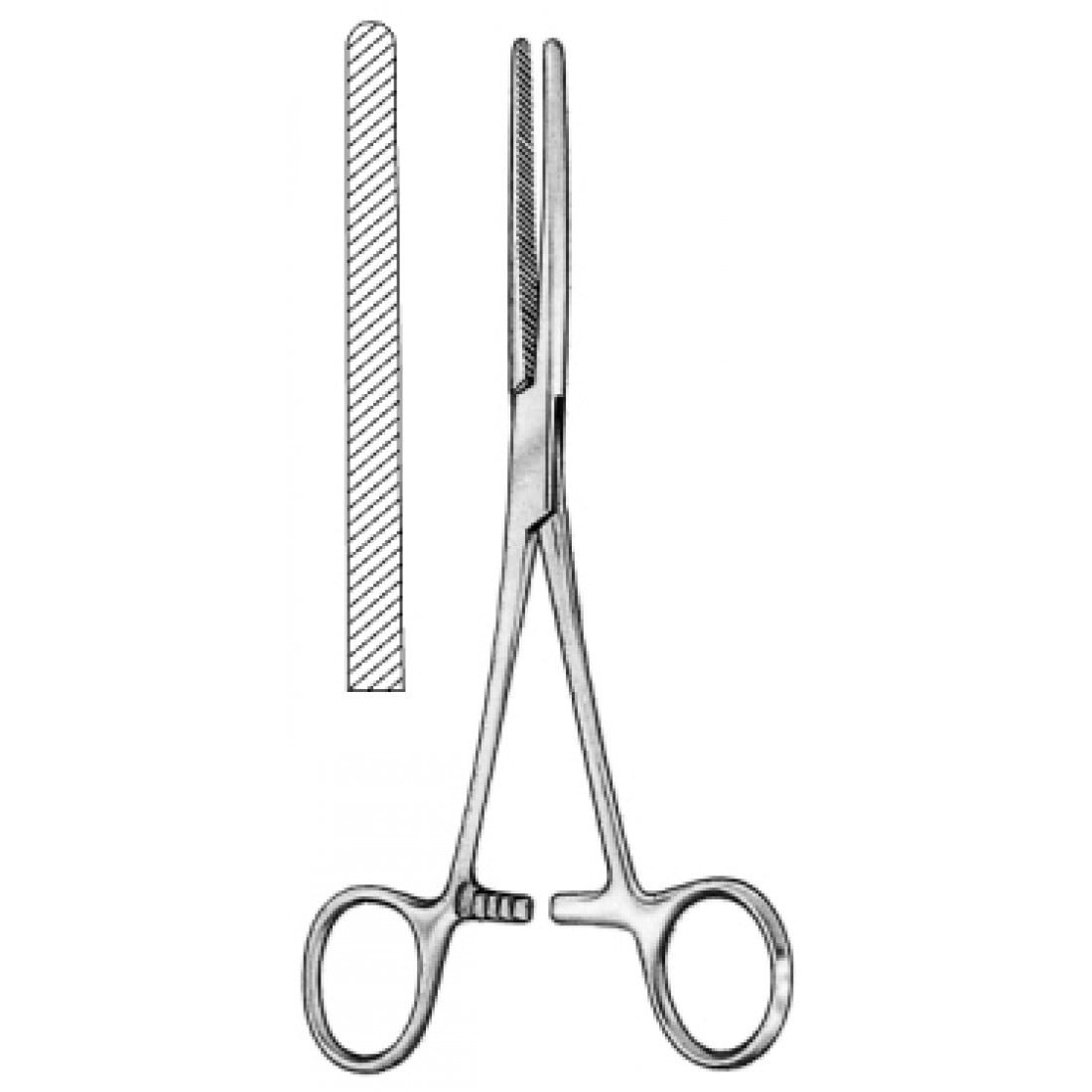 52.0200.18 Doyen Baby Bağırsak Forsepsi Düz 18cm