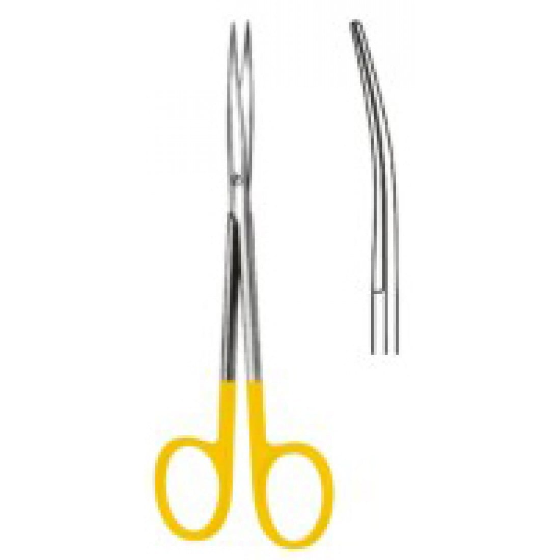 10.5353.14 Metzenbaum İnce Makas Keskin/Keskin Eğri 14.5cm TC