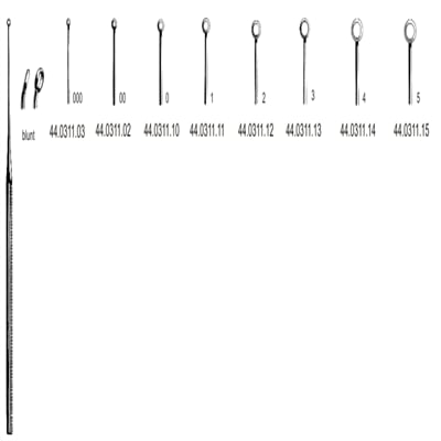 44.0311.22 Buck Kulak Küreti Künt Eğri Fig.0, 22cm