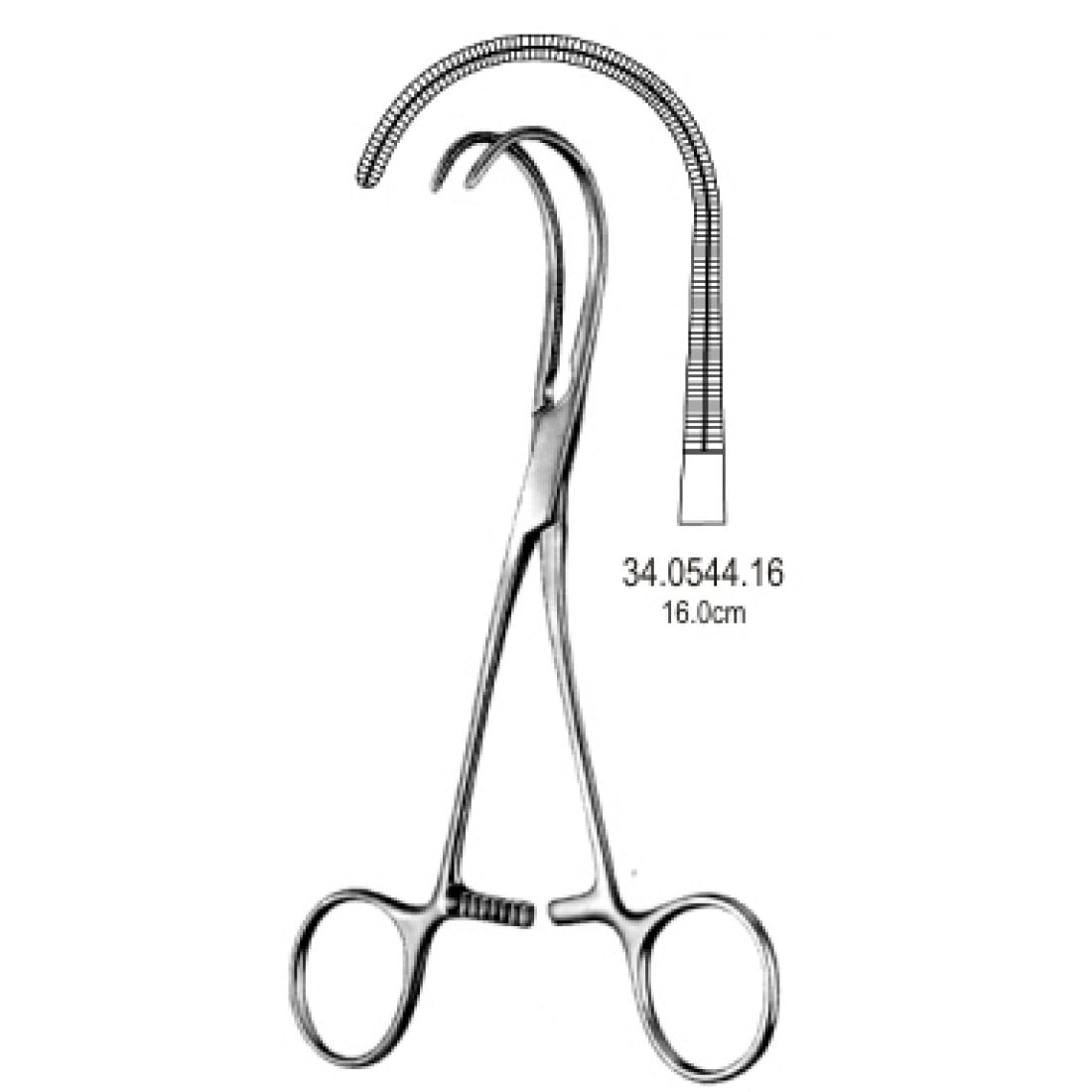 34.0544.16 Cooley Atravmatik Ligaşür Klemp 16cm