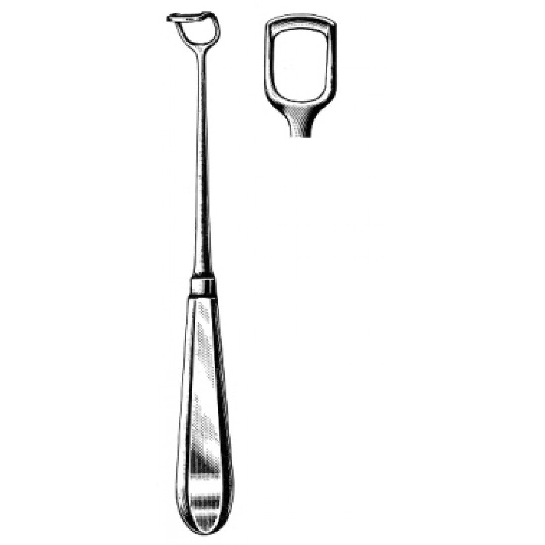 46.0850.01 Beckmann Adenoid Küret 10mm, 22cm Fig.1