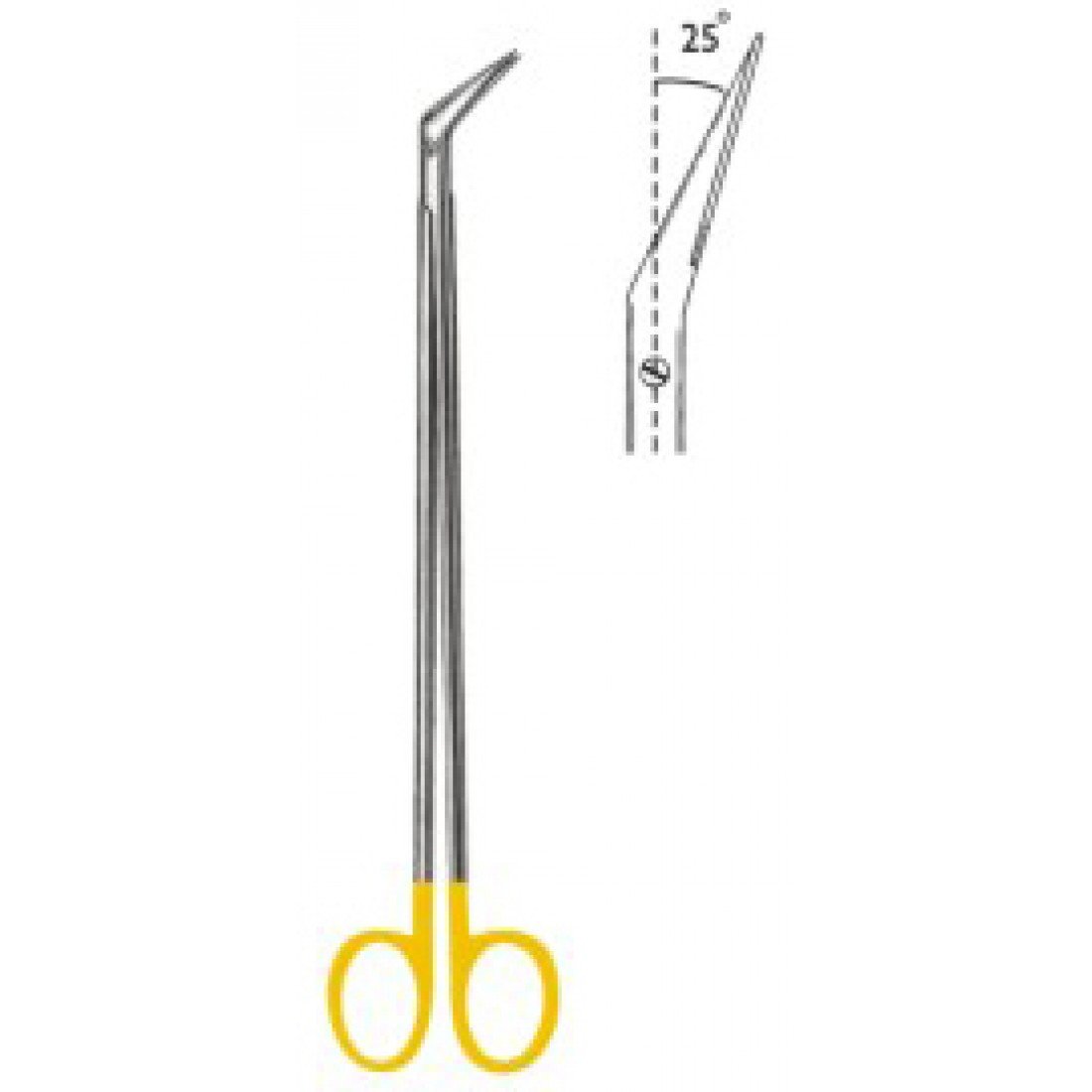 10.5534.28 DeBakey Vasküler Makas 28cm 25ø TC