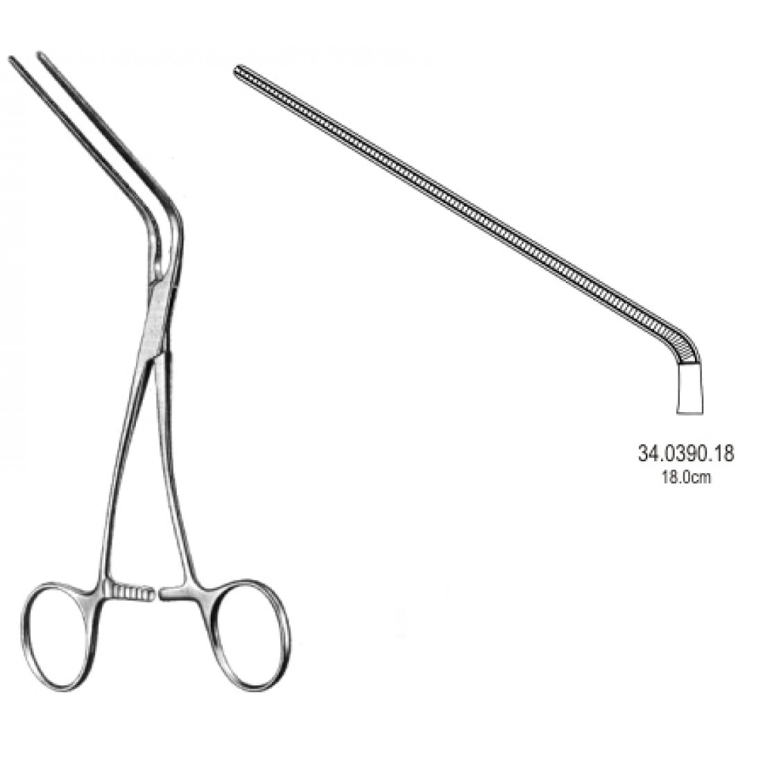 34.0390.18 Leland Jones Periferik Vasküler Klemp 18cm