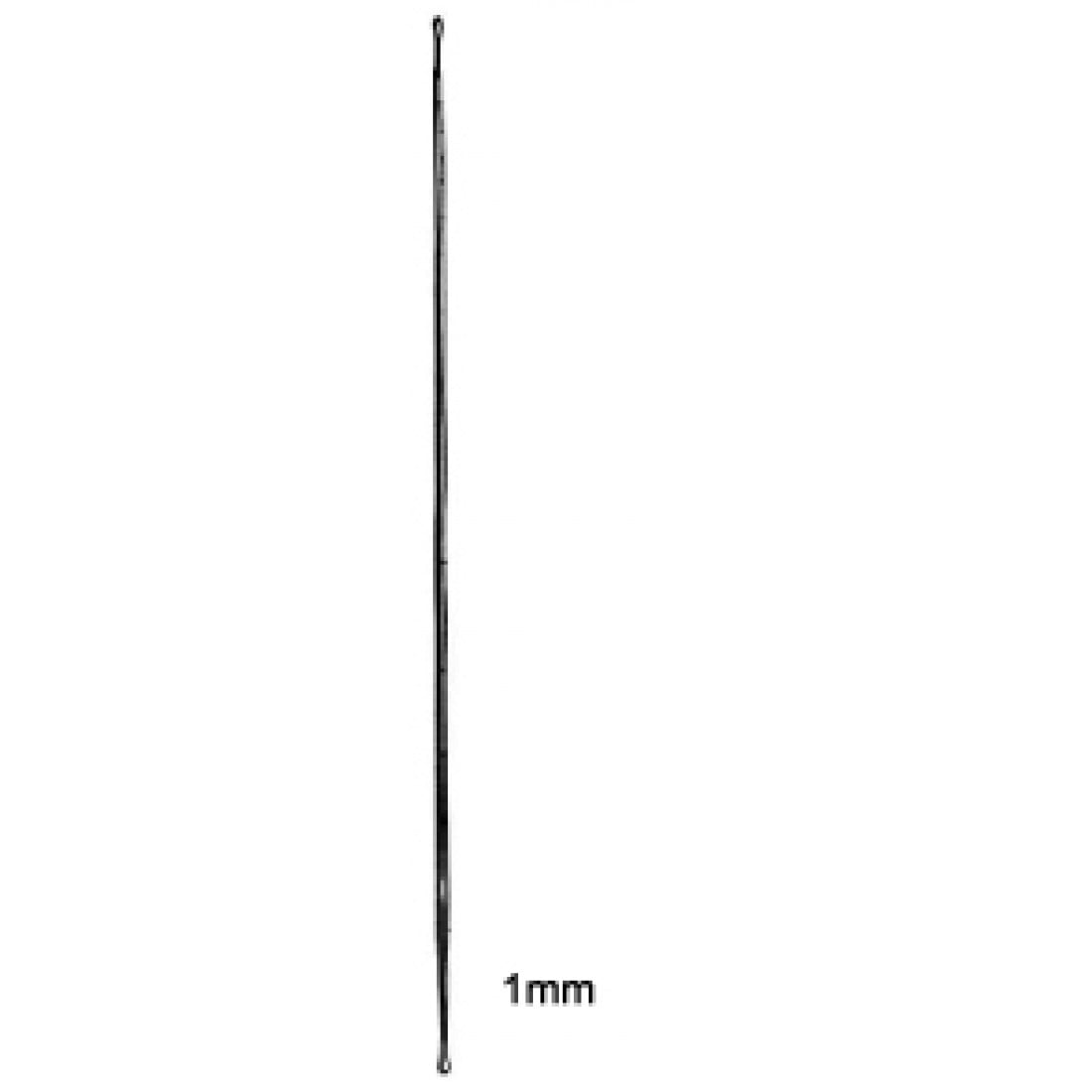 20.0010.25 Prob, Butonlu, Çift Uçlu, 1mm, 25cm