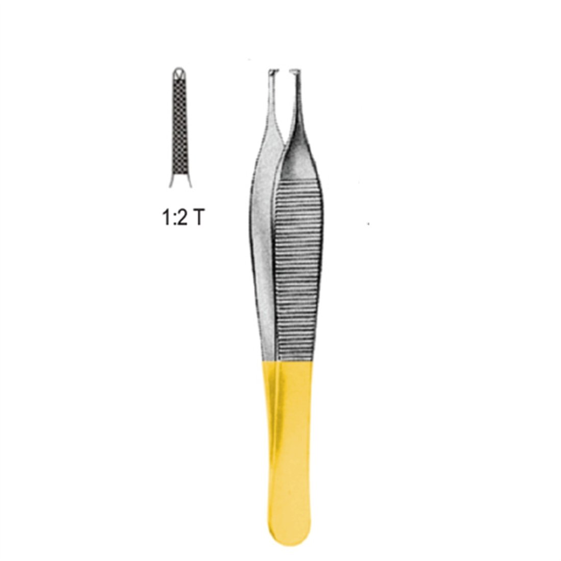 11.5246.12 Adson Forseps 1x2T, 12cm TC