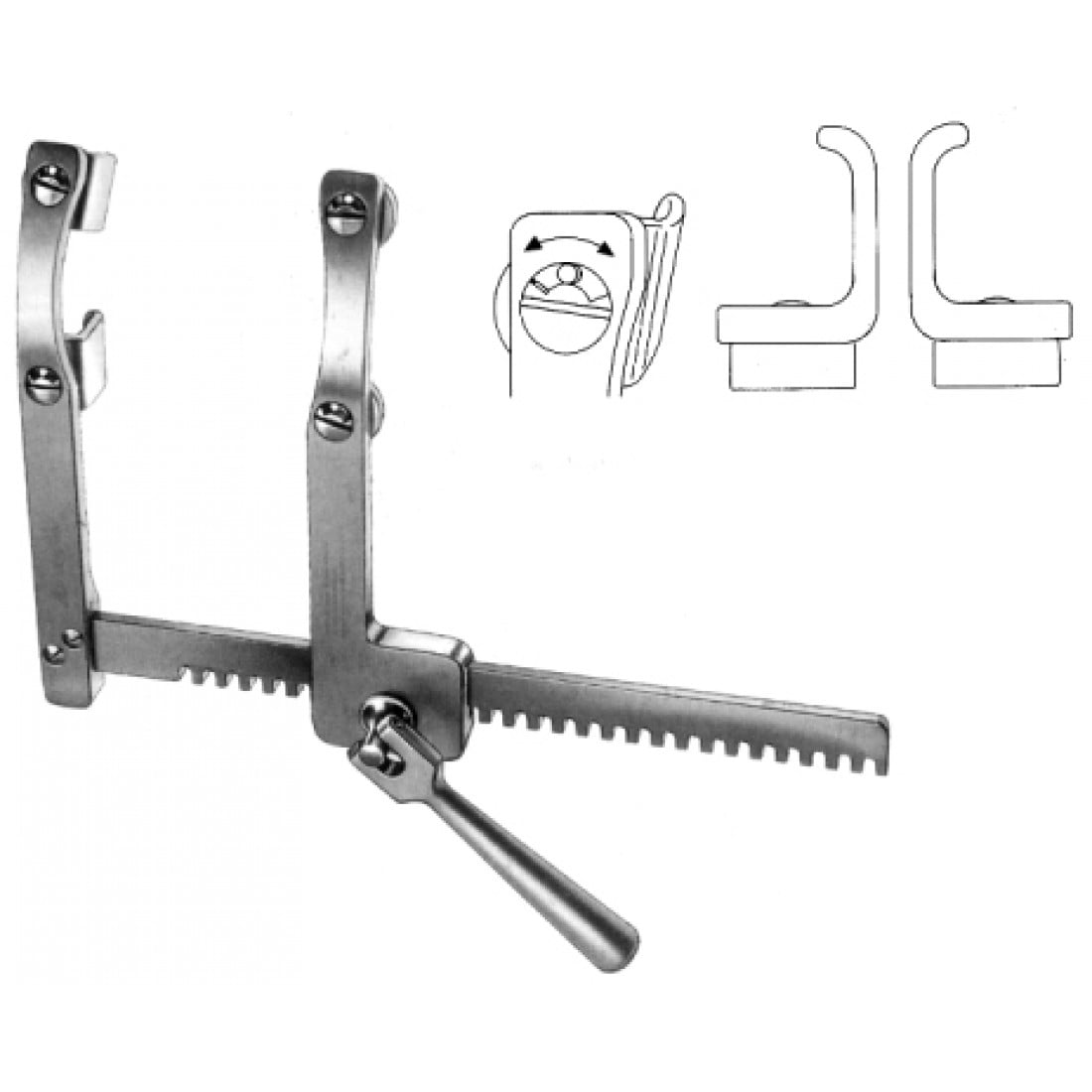 36.7510.02 Morse-Favaloro Sternum Ekartörü 20x20x155mm Alüminyum