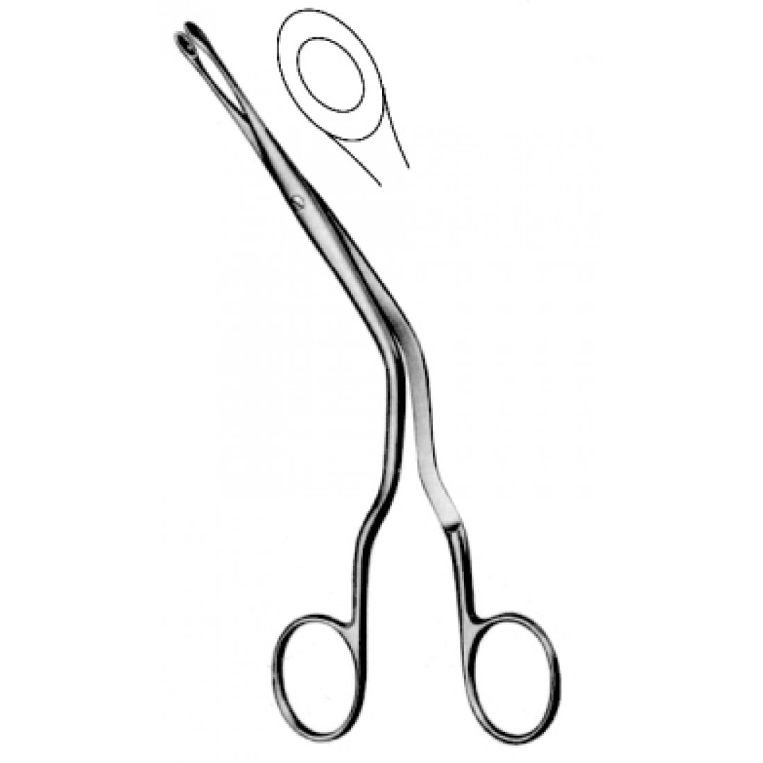 46.0170.02 Luc Nazal Forseps Fig.2, 19cm