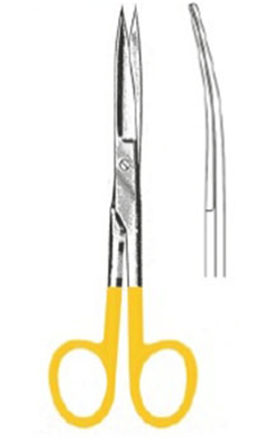 Deaver Makas Eğri Keskin/Keskin 14cm TC