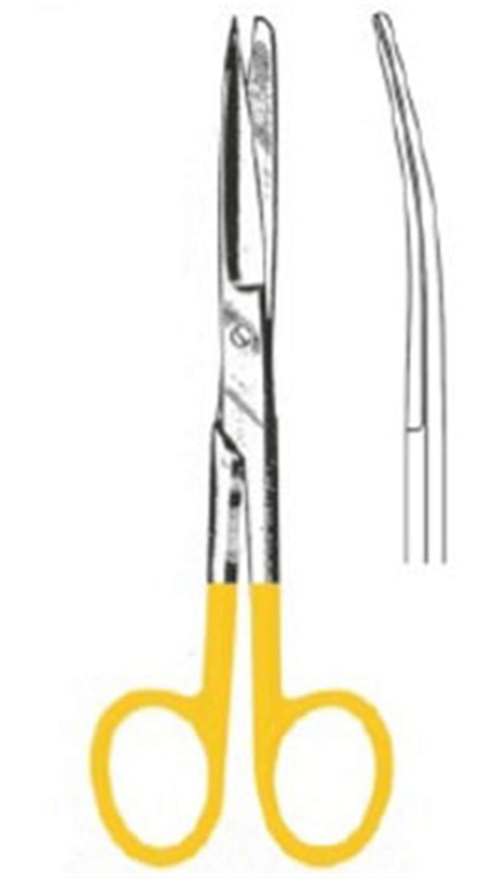 Deaver Makas Eğri Keskin/Künt 14cm TC
