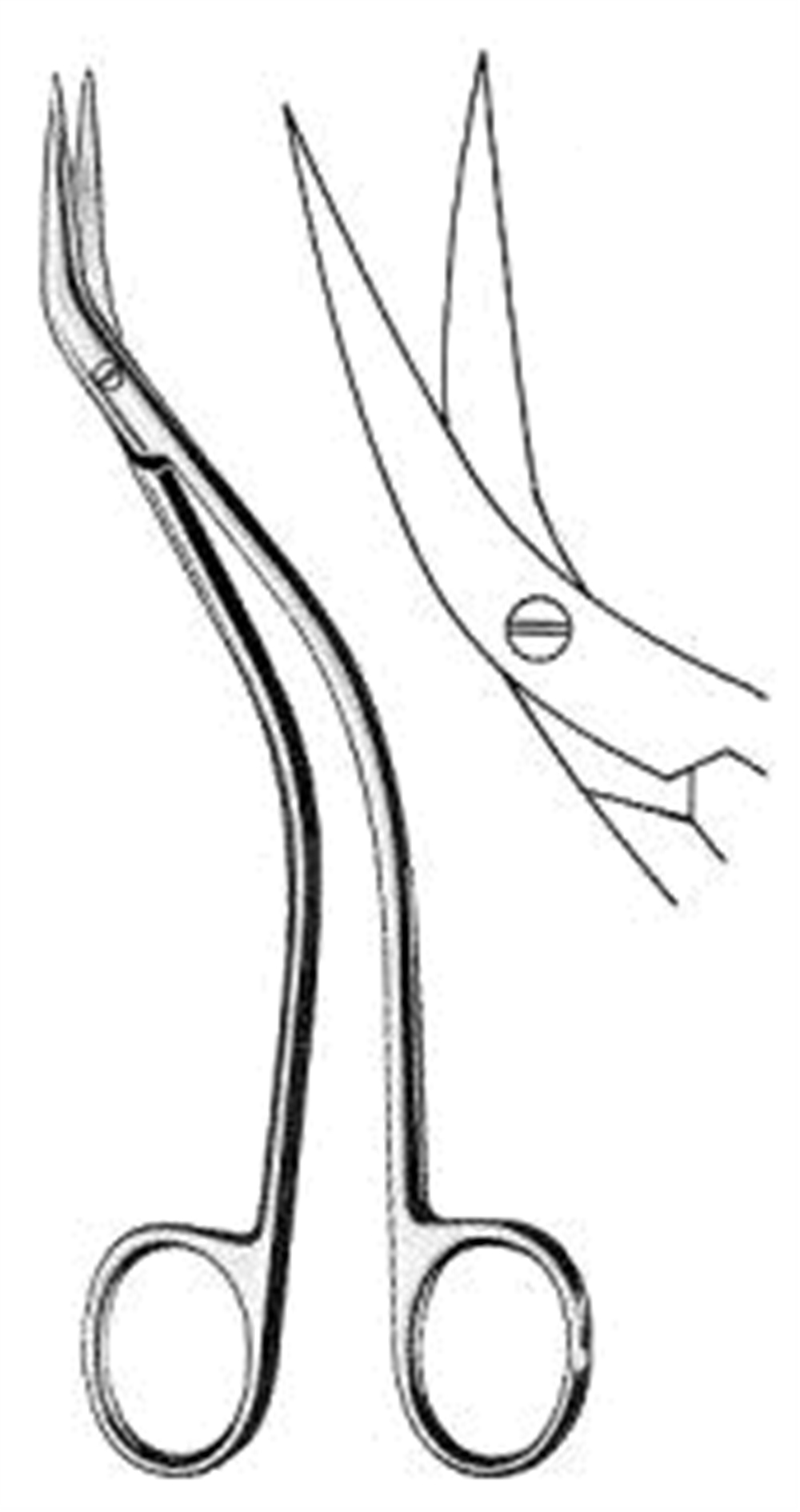 DeBakey Vasküler Makas 45ø, 15.5cm