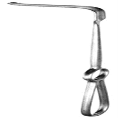 49.0184.60 Salzburg Alt Çene Kenarı Ekartörü Yukarı Doğru 10x60mm, 23cm