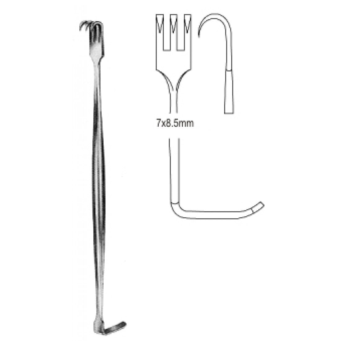 18.0194.16 Senn Mueller (Kilner) Ekartör Çift Taraflı sh. 17cm