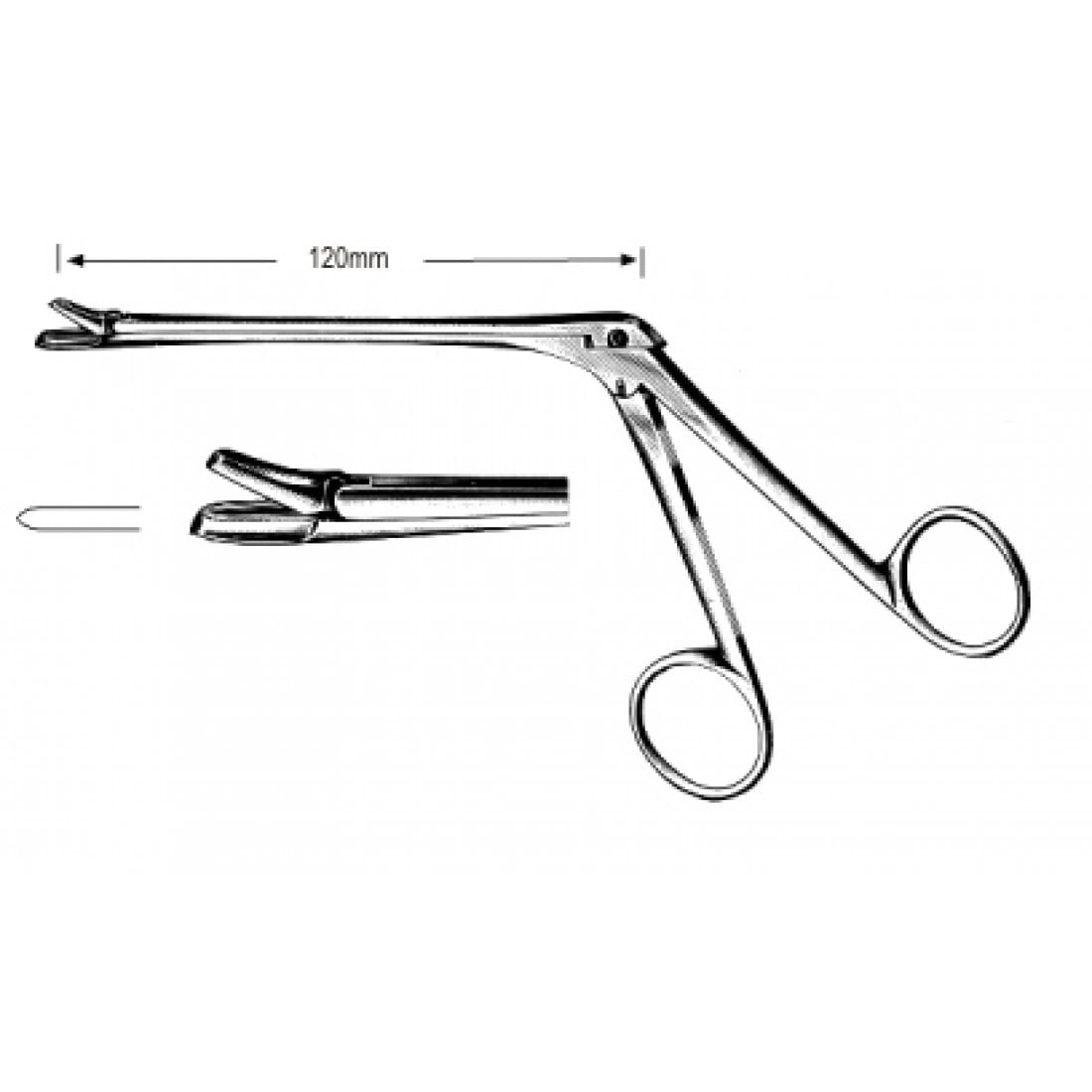 46.0264.03 Nazal Forseps 3.0mm, 120mm, 19cm