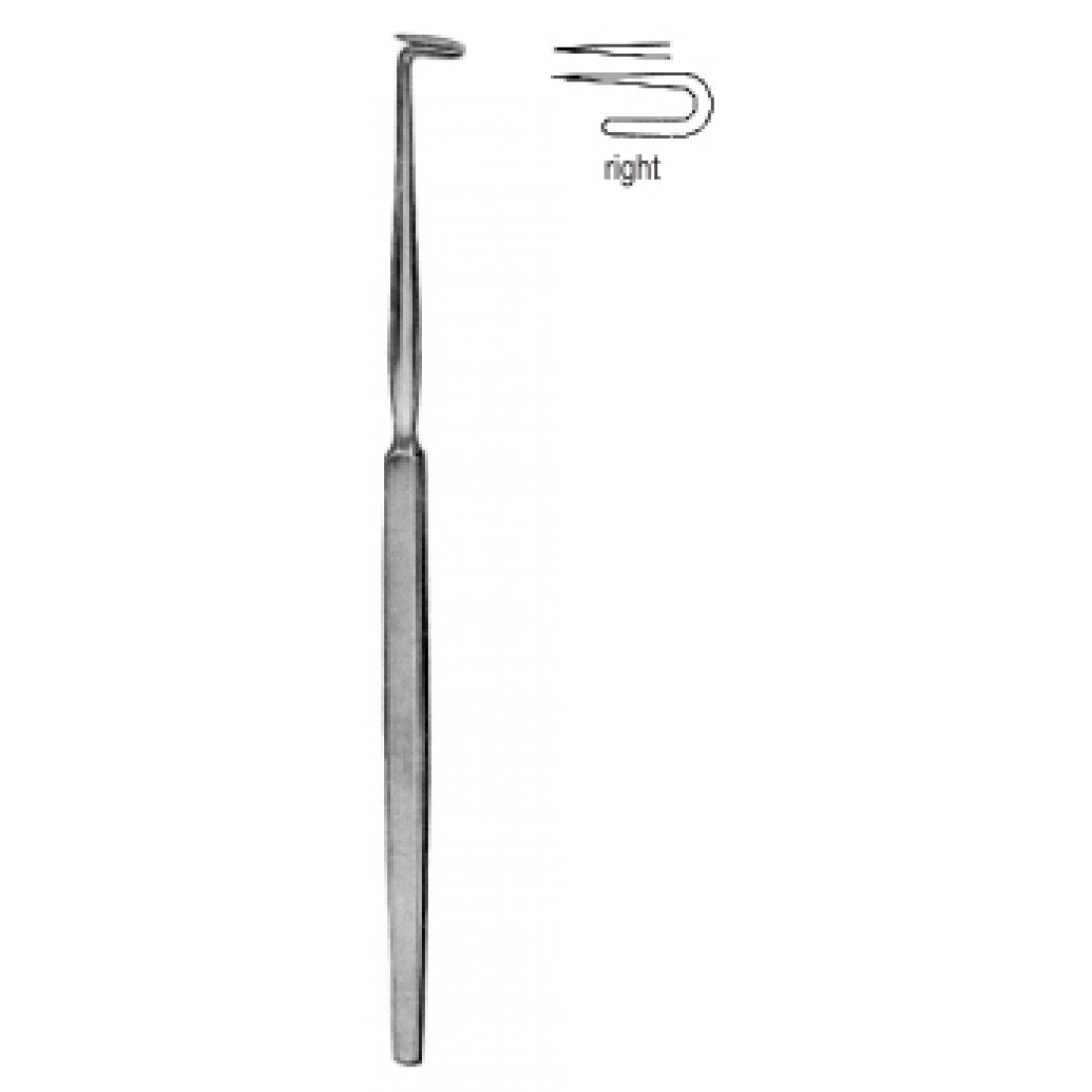 32.0122.16 Bose Trakeostomi Kancası Sağ 16cm