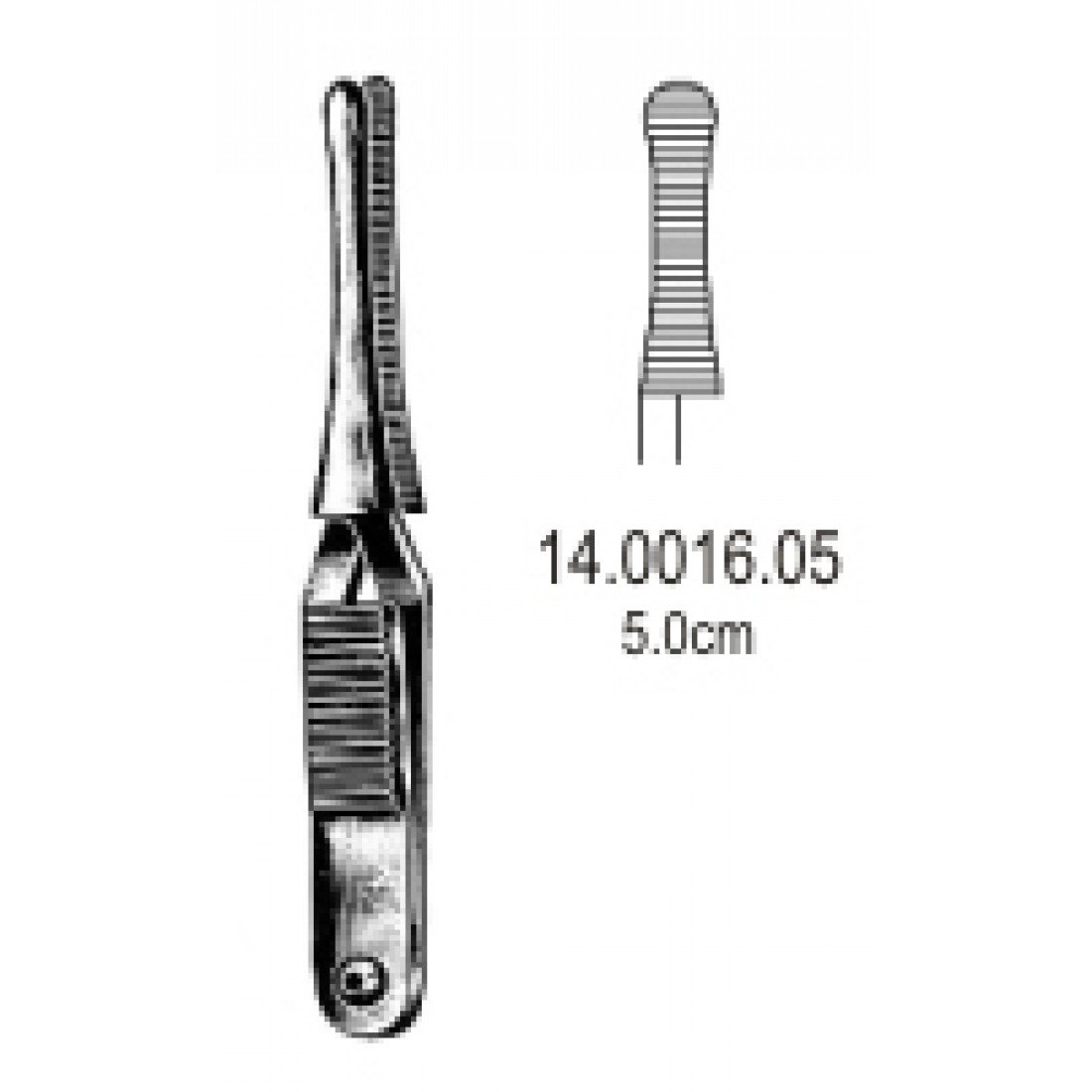 14.0016.05 Johns-Hopkins Hemostatik Forseps Düz 5cm
