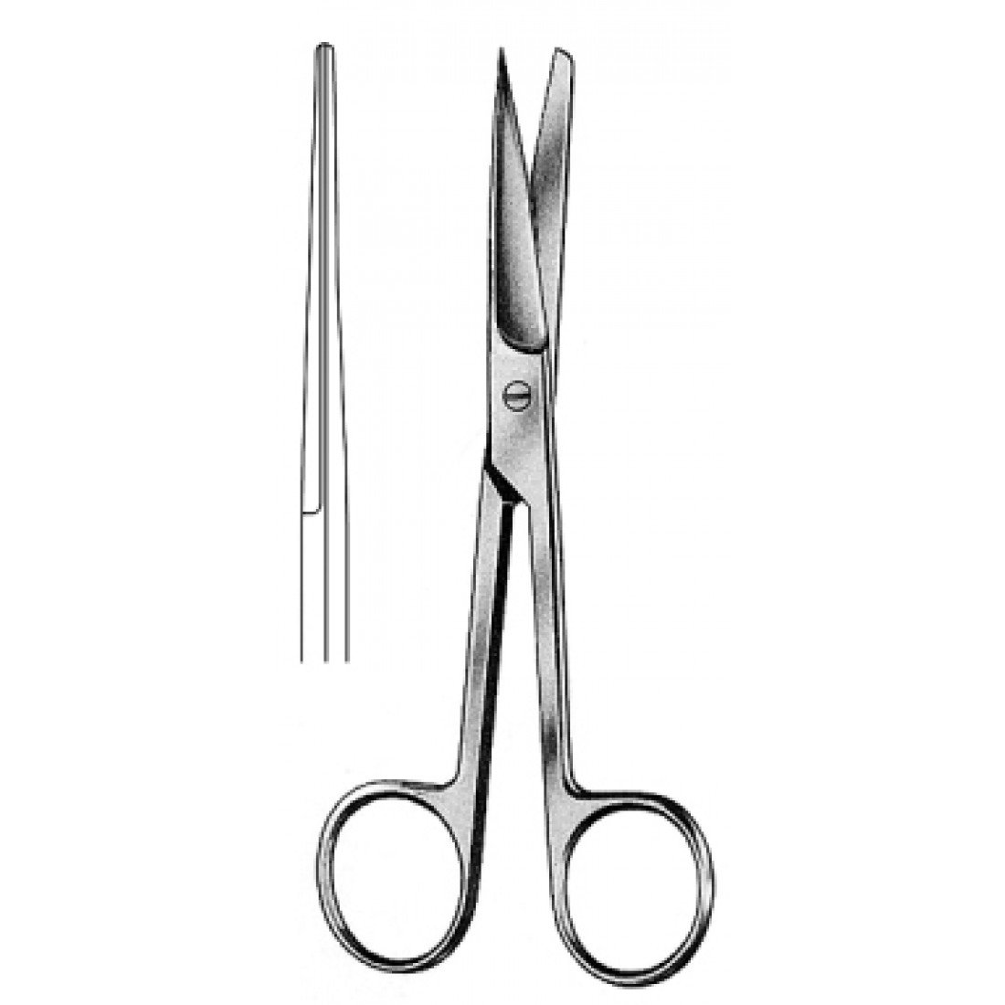 10.0012.14 Operasyon Makası Keskin/Künt Düz 14.5cm