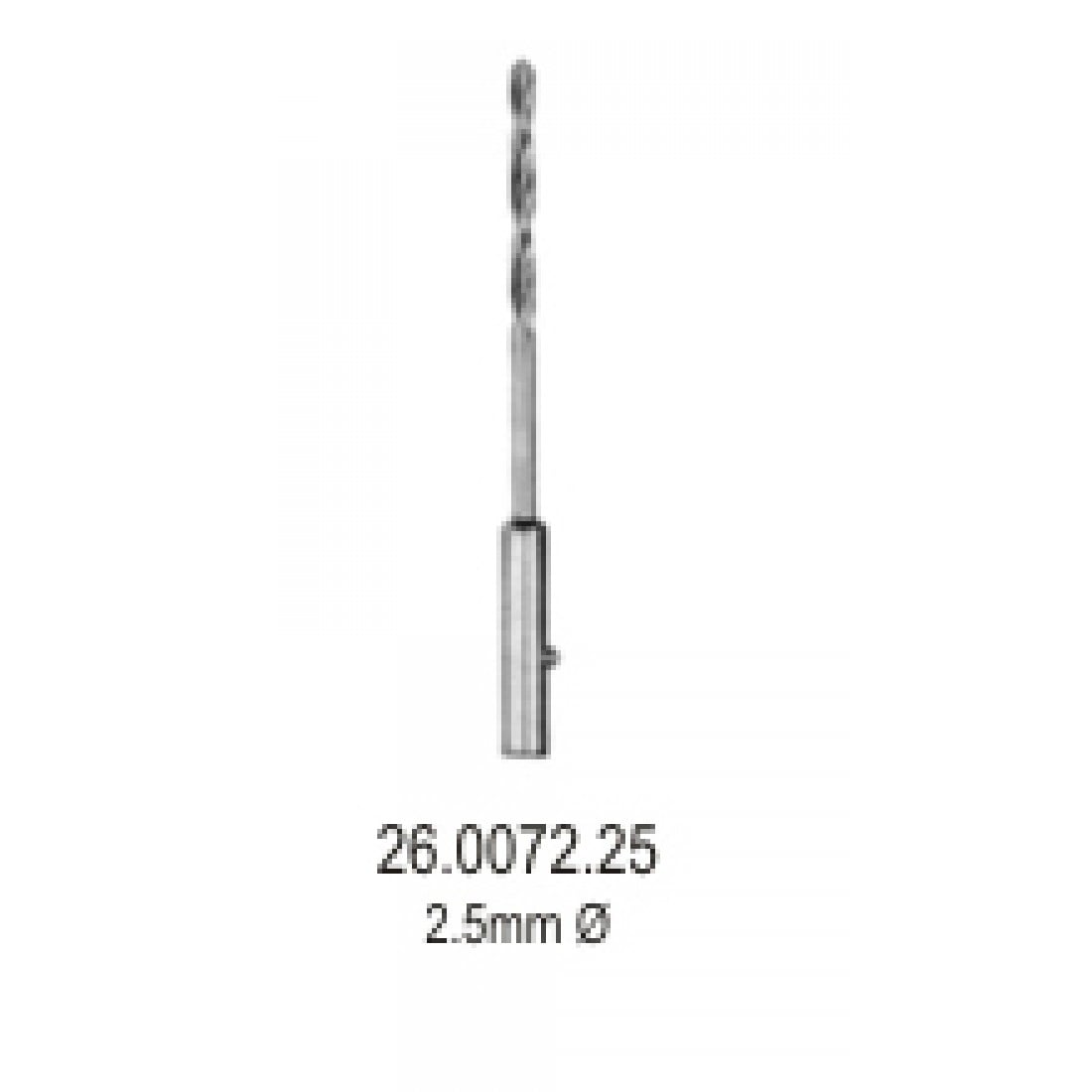 26.0072.25 Matkap Ucu, Stille Sherman El Matkabı için  2.5mm