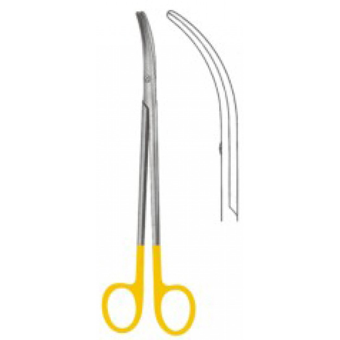 10.5388.23 Metzenbaum Thorek Makas Eğri 23cm TC