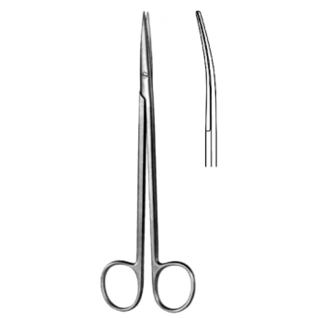 10.0363.20 Metzenbaum İnce Makas Keskin/Keskin Eğri 20cm