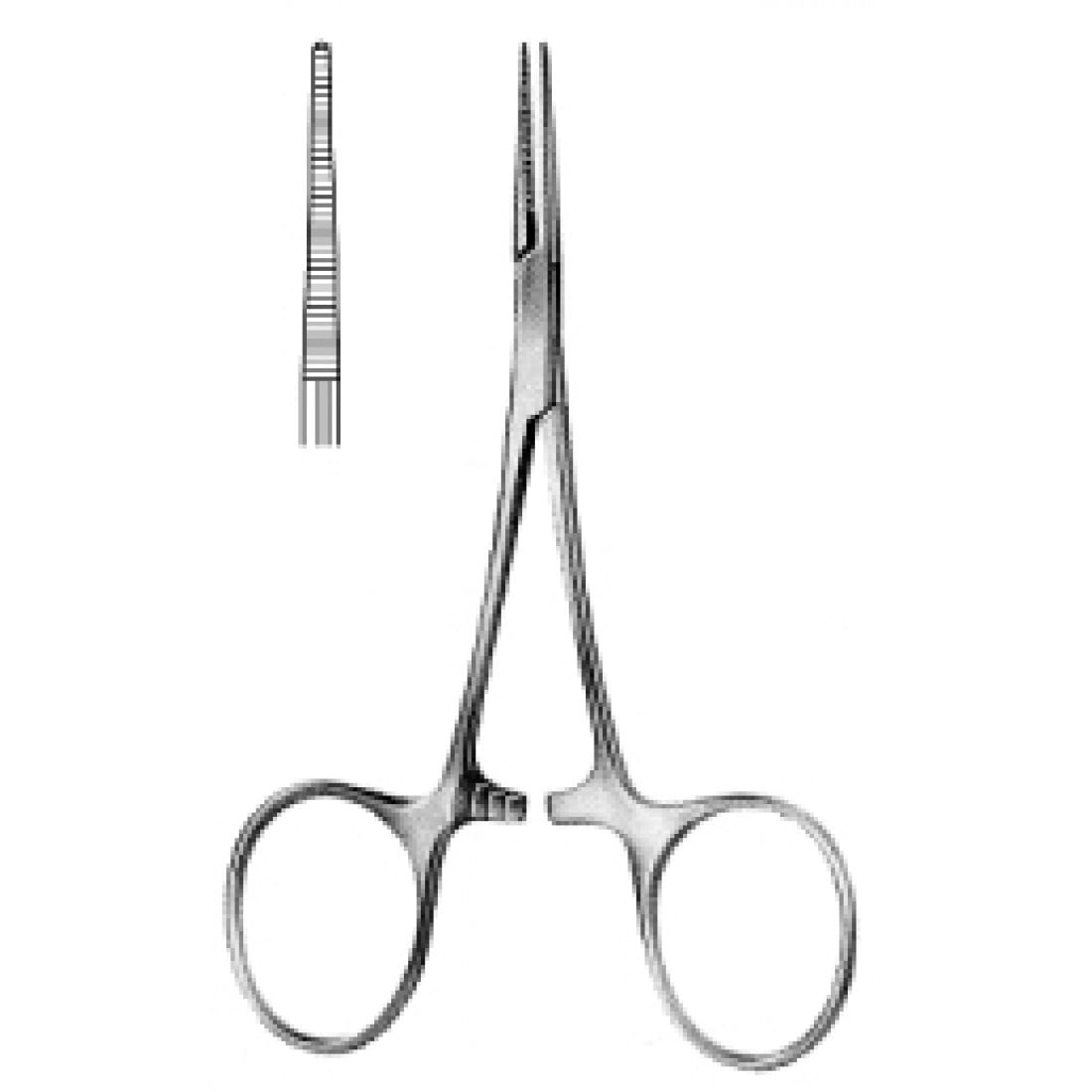 14.0030.09 Hartmann Baby Hemostatik Forseps Düz 9cm, 2x2