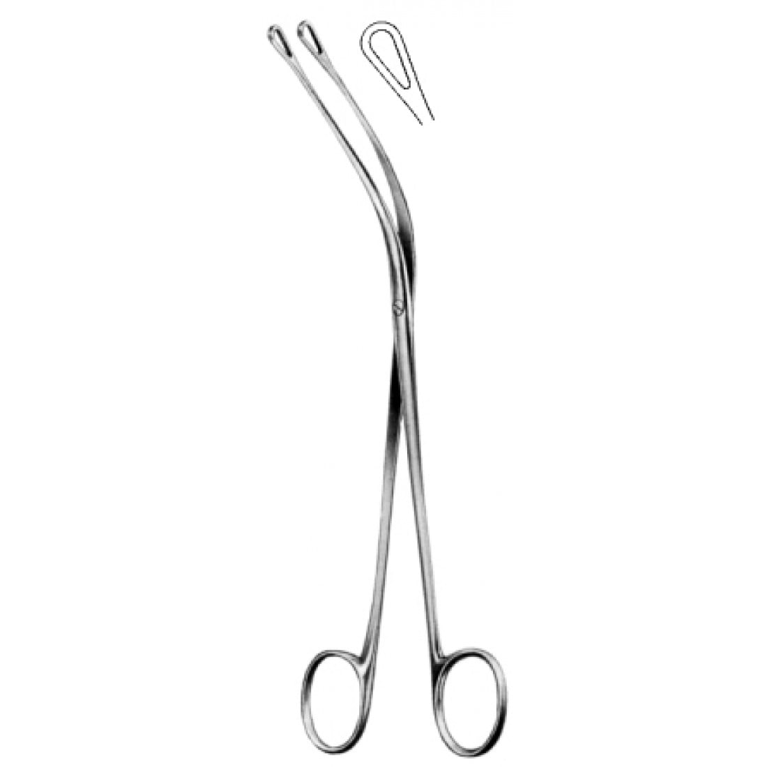56.0050.22 Mixter Safra Taşı Forsepsi Eğri 22cm