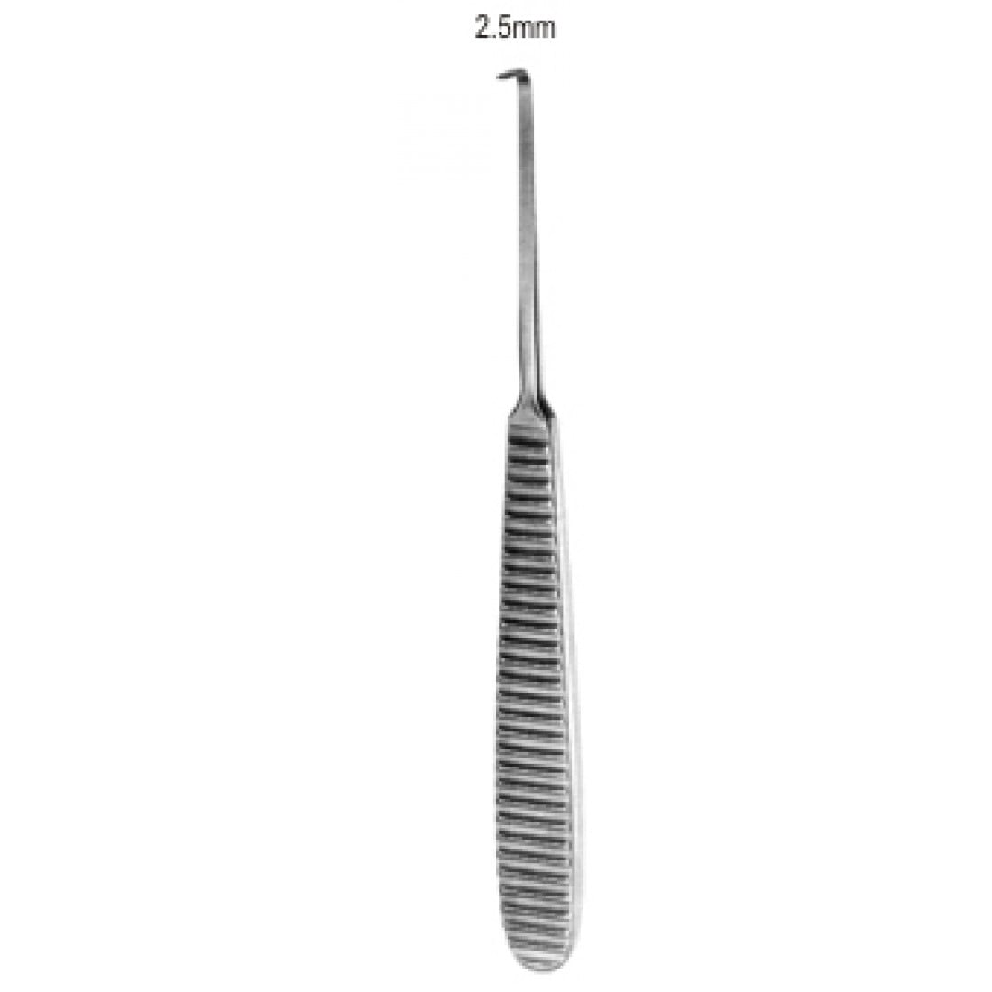 49.0400.03 Wynands Elevatör  Eğri Keskin  2.5mm, 15.5cm
