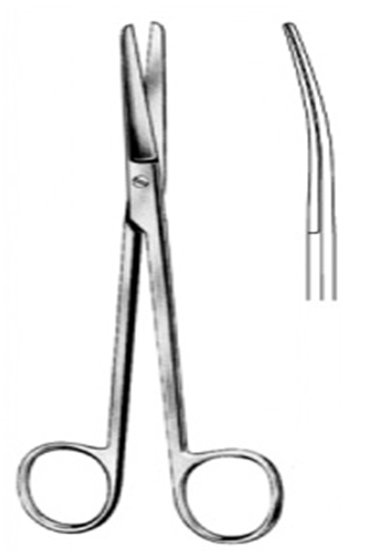 10.0101.15 Mixter Makas Künt/Künt Eğri 15.5cm