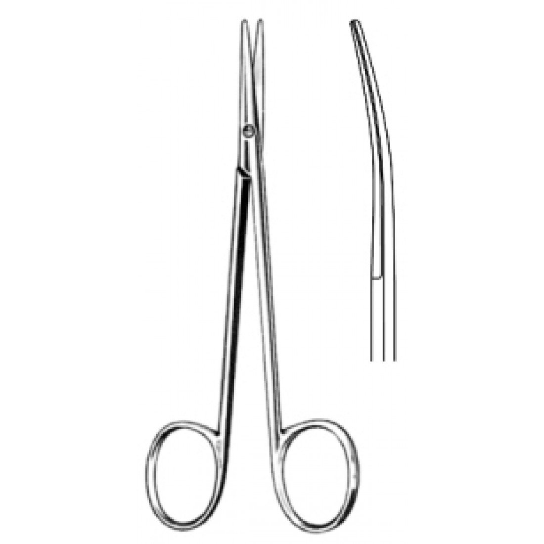 10.0161.11 Şaşılık Makası Eğri 11.5cm