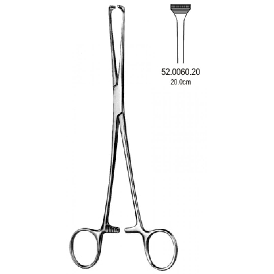 52.0060.20 Allis Doku Forsepsi Atravmatik 20cm