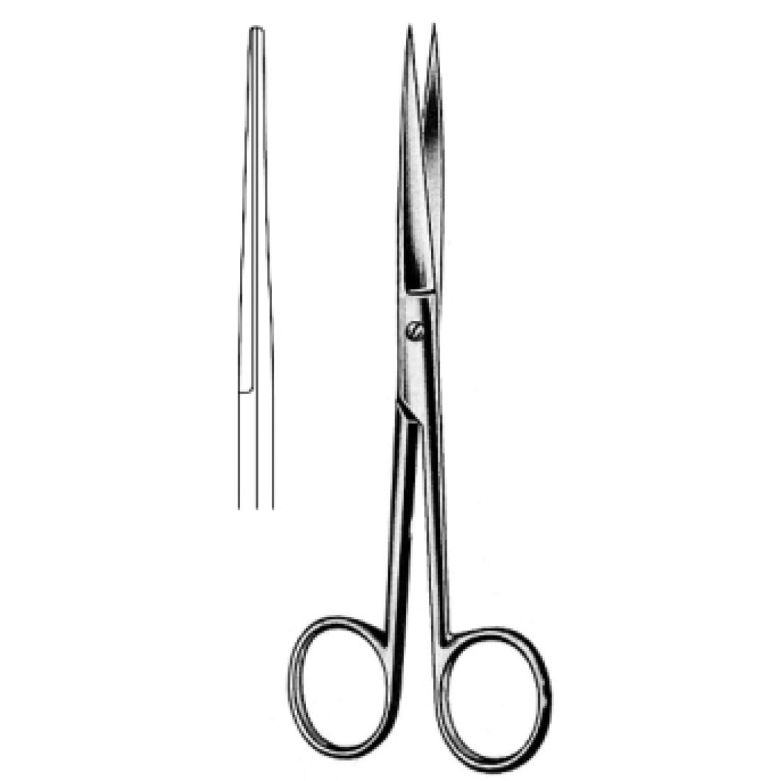 10.0026.13 Grazil Operasyon Makası Keskin/Keskin Düz 13.0cm