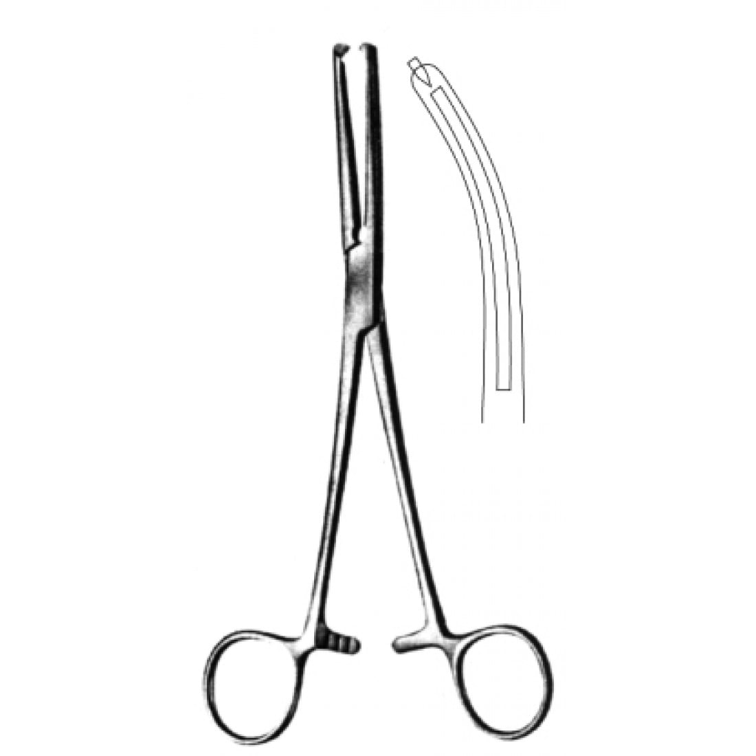 14.0537.20 Maingot  Histerektomi Forseps Eğri 20.5cm