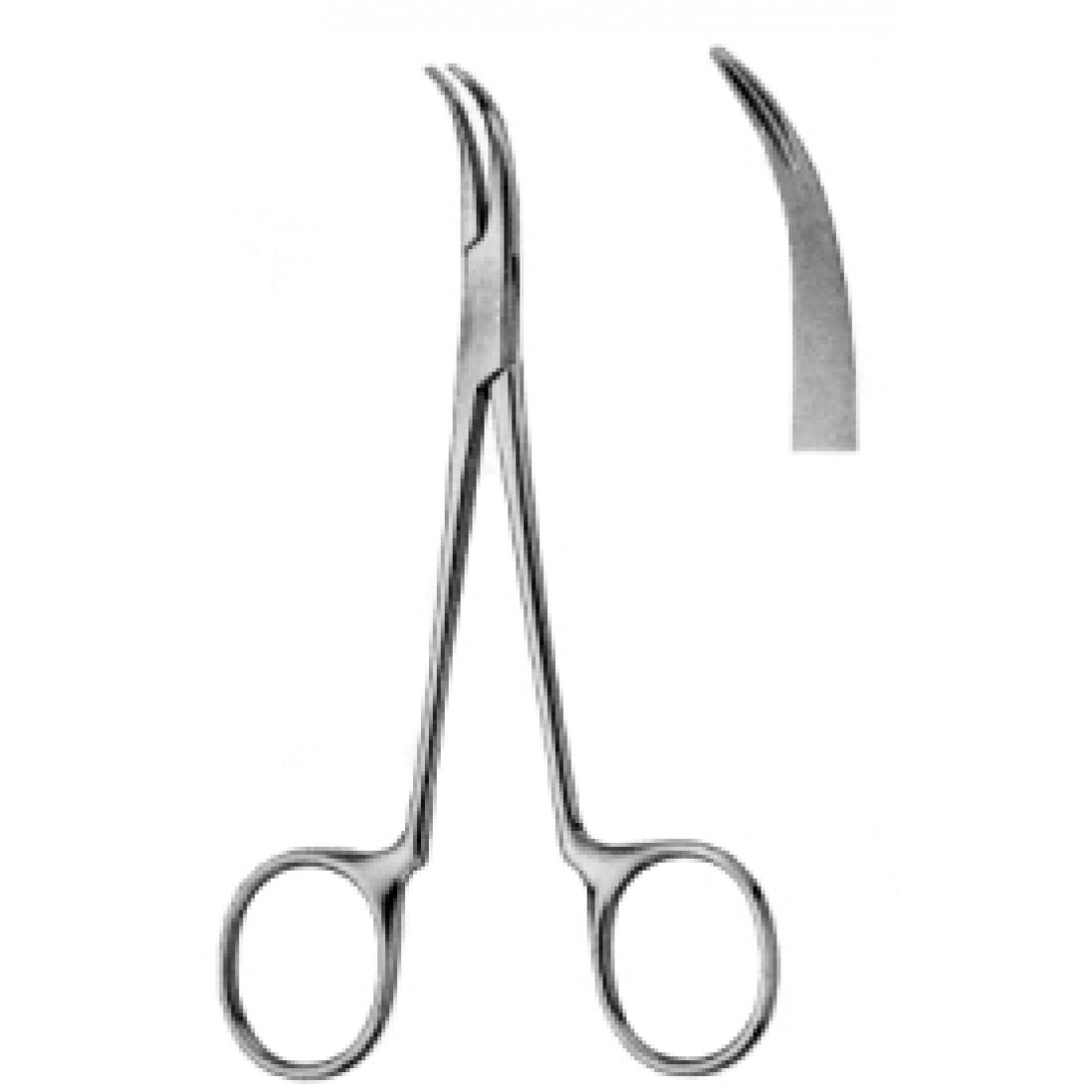 28.1140.02 Sinevektomi Ronjur Forseps Hafif Eğri 1.2mm, 13cm